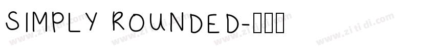 SIMPLY ROUNDED字体转换
